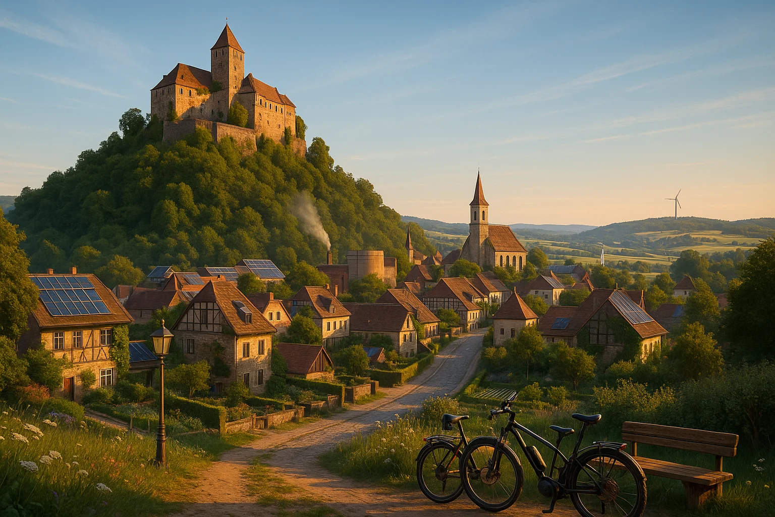 Güssing, Austria - A medieval castle town renowned for its pioneering 100% renewable-energy transition and eco-tourism.